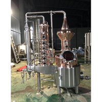 Copper Still Moonshine Alcohol Distiller Whiskey Rum Gin Wodka Copper Destillation Equipment