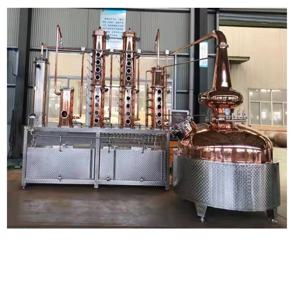 2000l Kupferalkoholbrennerie Rum Destillation Ausrüstung